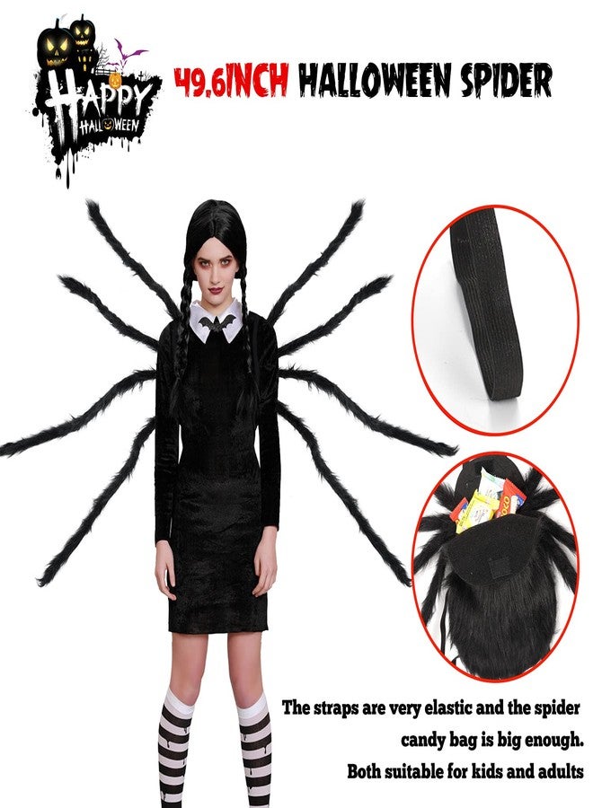 catnee Giant Realistic Spider Costume & Decor - Outdoor/Indoor Giant Spider Props with Straps for Kids' Halloween Parties & Haunted Houses - Image 3